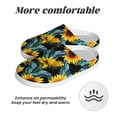 thumbnail image 6 of Lsque Blue Batterflies Sunflower Pattern Womens Comfort Cotton on Scuff With Memory Foam and Anti-skid Sole Slipper-35/36, 6 of 7