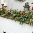thumbnail image 6 of Northlight Pre-Lit Blue Spruce Artificial Christmas Garland - 9' x 14" - Clear, 6 of 9