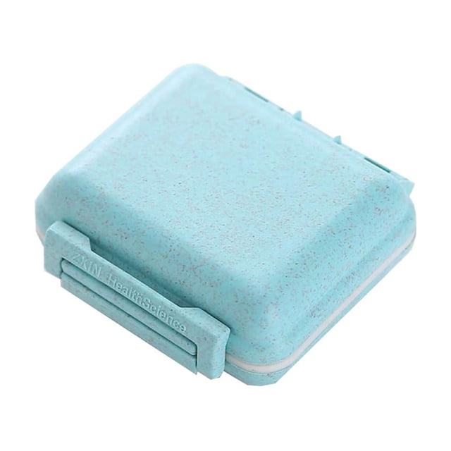 Portable Storage Mini Travel Vc Box Portable Six Space Large-capacity Packaging Vc Box Vc Organizer Vc Classifier Sports Supplement Storage