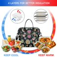 thumbnail image 4 of Pioneer Flower Floral Print Pattern Womens Lunch Box for Work,Insulated Large Lunch Bag for Tween and Teen,Loncheras Para Mujer,Leakproof Adult Lunch Bag for Work,Beach,Travel,Picnic,Camping, 4 of 7
