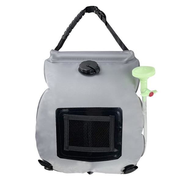 Bolsa de agua solar para exteriores, bolsa de baño, bolsa de almacenamiento de agua para baño de campamento, bolsa de ducha portátil, bolsa de agua para baño de 20L, para playa, natación, viajes,