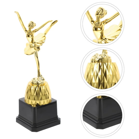 Milisten Plastic Trophy Award Set for Women, Girls & Kids - Ideal Prize for Competitions, Celebrations & Special Events