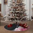 thumbnail image 4 of Sikiie Pink White Ocean Waves Christmas Tree Skirt, Christmas Tree Decorations, Christmas Decor, Tree Mat Decoration(30-48IN)-30", 4 of 6