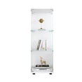 thumbnail image 7 of Bianlte 3-Shelf Glass Display Cabinet,Curio Cabinets Collection Display Case, Floor Standing Bookshelf for Living Room Bedroom Home Office,White, 7 of 7