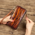 thumbnail image 7 of TAZAG genuine leather clutch bag head layer cowhide men and women large capacity long wallet retro clutch bag color mobile phone bag, 7 of 7