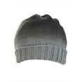 thumbnail image 3 of Gravity Threads Women's 2 Tone Beanie Chic Gradient Design, Dark Grey/Light Grey, 3 of 4
