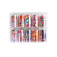 thumbnail image 2 of Pegatinas De Transferencia Para Decoración De Uñas, Pegatinas Coloridas De Hojas De Arce Y Flores Para Uñas 10 Rollos Speravity CE006545-00, 2 of 6