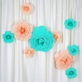 thumbnail image 6 of Efavormart 2 Pack 24” 3D Craft Rose Turquoise Real Feel Foam Rose for DIY Wedding Bouquets Arrangement Party Home Decoration, 6 of 8