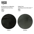 thumbnail image 4 of Vigo Vgt2022 Donatello 18" Rectangular Glass Vessel Bathroom Sink - Grey, 4 of 10