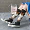 thumbnail image 3 of Lsque Cow With Butterflies Printed Crew Socks Men's Women's LightWeight Thin Casual Calf Socks ,Knee High Socks,Cotton Socks, 3 of 9