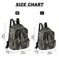 thumbnail image 2 of FORMRS Mini Backpack Purse for Women Quilted Travel Daypack Casual Shoulder Bag, Dark Flowers Pattern, 2 of 7
