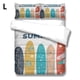 thumbnail image 2 of Cubierta de edredón Conjuntos de ropa de cama de buceo Cómodas cubiertas de almohadas Poliéster Fibra Decoraciones de cumpleaños Conjunto de colchas para dormitorio l 3 piezas Eigraketly HA011565-12, 2 of 7