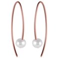 thumbnail image 2 of Ti2 Titanium Small Stem Pearl Earrings - Coffee Brown, 2 of 2