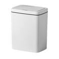 thumbnail image 2 of Automatic Motion Sensor Garbage Can with Lid Smart Trash Can for Living Room 14L White, 2 of 8
