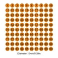 thumbnail image 2 of Matsuzay Paquete de 100 pegatinas de números consecutivos a largo plazo Clasificación Almacenamiento de inventario Suministros de Decoración del hogar negro sobre naranja tipo 1, 2 of 6