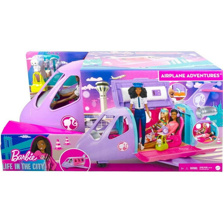 Mattel Barbie Airplane Adventures Doll Playset, Pink, 11