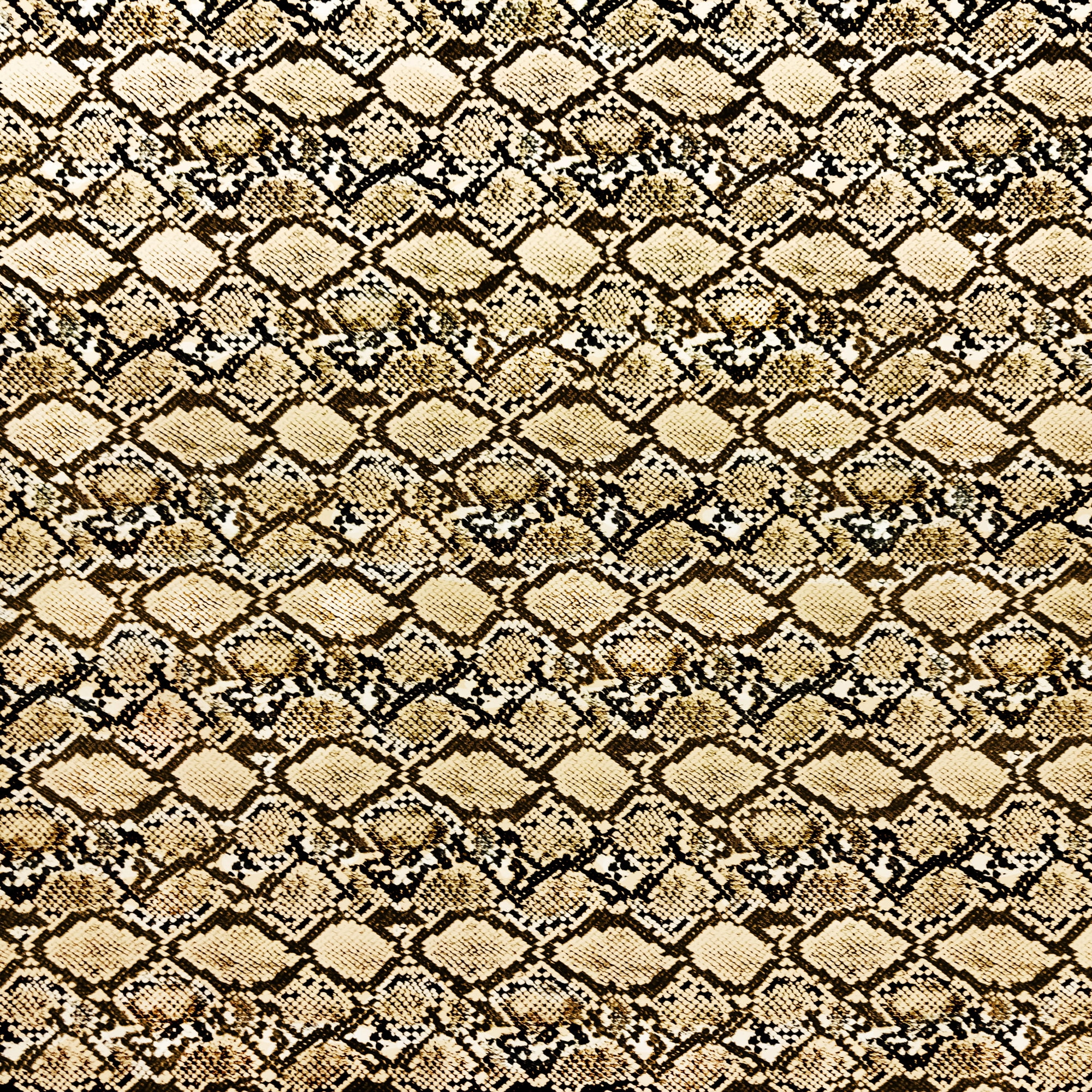 Shason Textile 54" x 4 Yards 100% Polyester Faux Snake Leather Apparel Fabric By the Yard, Taupe