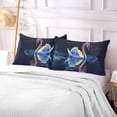 thumbnail image 5 of Colorful Swimming Swan Plush Pillow Cases Body Size Ultra Soft Warm Pillowcases with Zipper 20"x54", 5 of 9