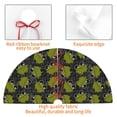 thumbnail image 3 of KLL 48" Christmas Tree Skirt Cartoon Kawaii Frogs1 Xmas Tree Skirts Mat for New Year Xmas Holiday Party Indoor Outdoor Home Decoration, 3 of 5