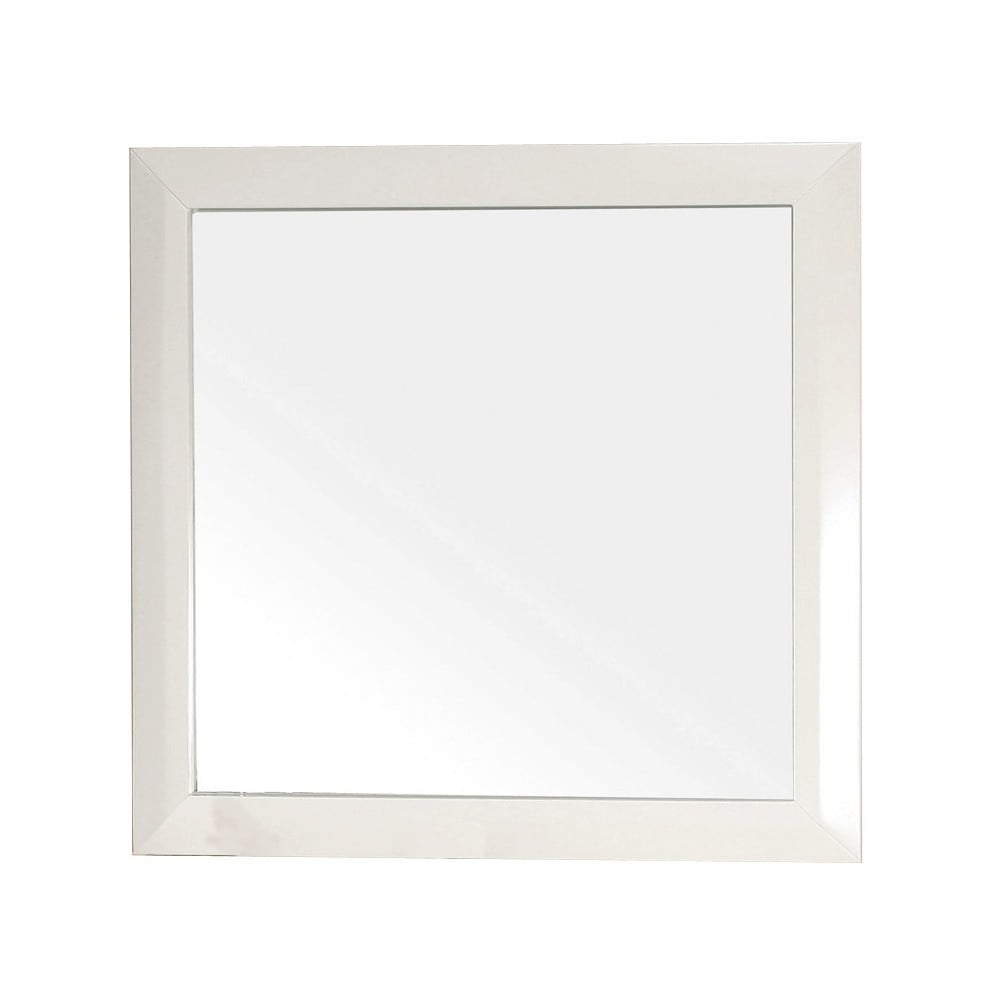Bellaterra Home Solid wood frame mirrorwhite