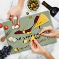thumbnail image 4 of High Heels Cutting Board, All You Need is New Shoes Lettering with Stiletto Funny Words, Decorative Tempered Glass Cutting and Serving Board, in 3 Sizes, by Ambesonne, 4 of 5