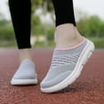 thumbnail image 3 of Dakaela Women's Casual Slip on Shoes Breathable Backless Walking Sneakers Closed Toe Mules Pink 9, 3 of 9
