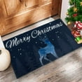 thumbnail image 3 of Christmas Door Mat Christmas Rug Christmas Decorations Christmas Holly Doormat Christmas Welcome Mat Indoor Winter Door Mat Outdoor 30"x17", 3 of 6
