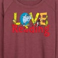 thumbnail image 3 of Dr. Seuss - Love Reading - Women's Lightweight French Terry Pullover, 3 of 6