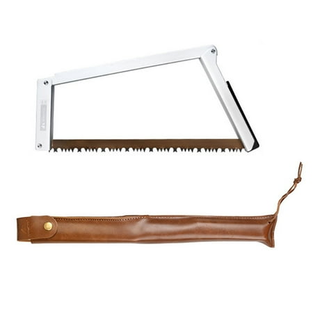

Cogfs Foldable Wood Saw Outdoor Aluminum Alloy Multifuctional Bucksaw w Storage Pouch