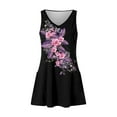 thumbnail image 5 of JULMCOMO Dresses for Women 2024 Casual Dressy V Neck Spring T Shirt Dress Floral Print Beach Cover Up Sleeveless Sundress with Pocket, 5 of 6