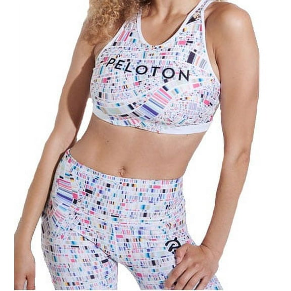 WITH Wear it to Heart Women's High Neck Sports Bra, Summertime Wave, Large