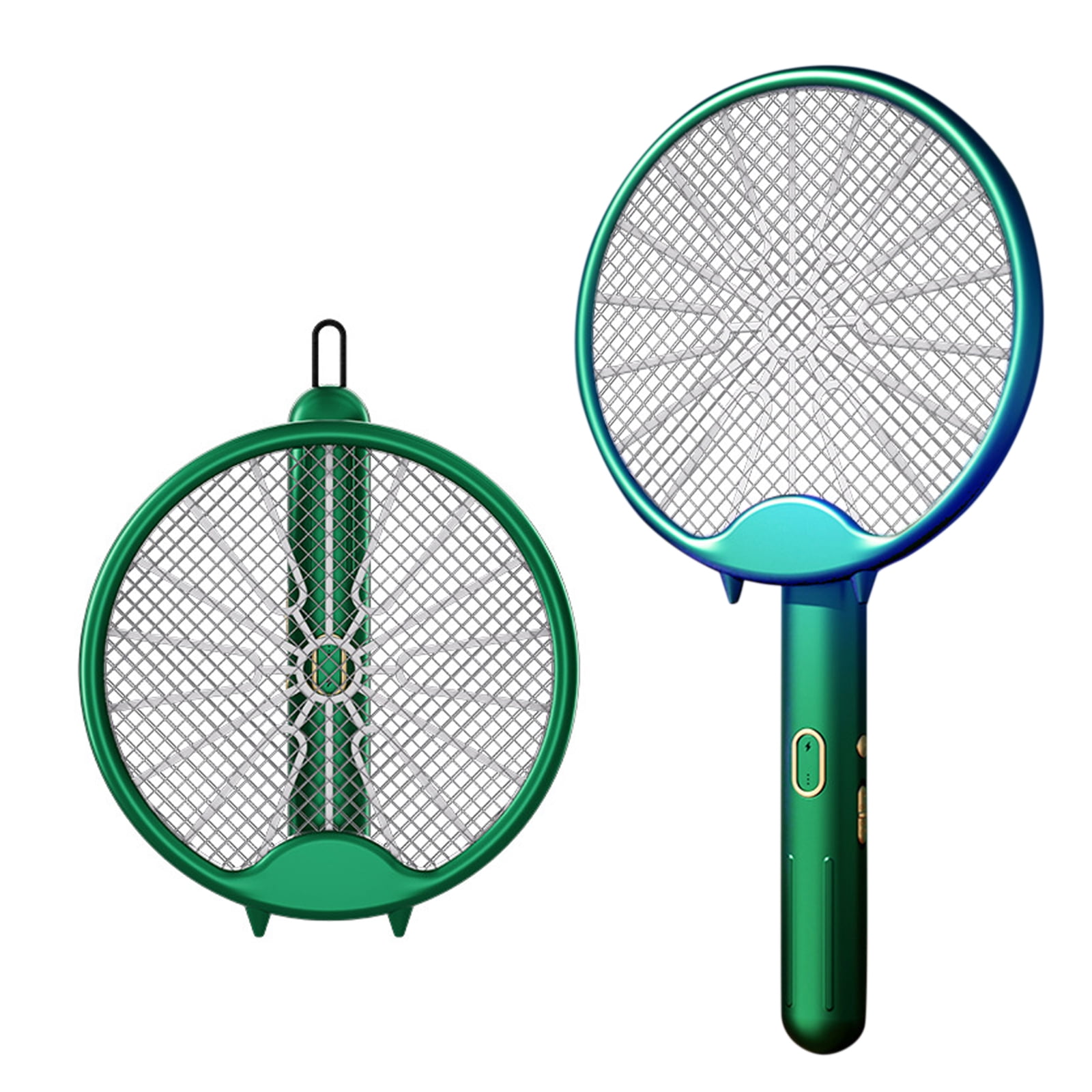 Alloet USB Bug Zapper Foldable Mosquito Killer Racket 800mAh Fly Trap (Green)