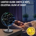 thumbnail image 5 of USA Toyz Illuminated World Globe with Stand - 3in1 STEM Globes for Adults and Kids, Constellation Map, Built-In LED Night Light Lamp, Easy to Read Texts, Non-Tip Base, 13.5 Inch Tall, 9 Inch Diameter, 5 of 6