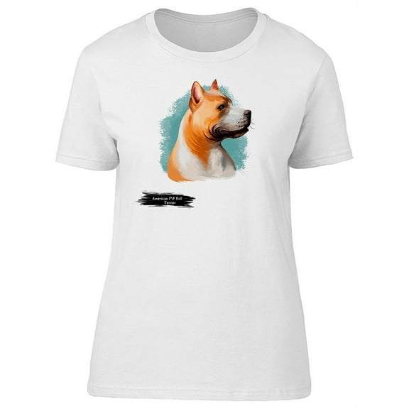 American Pit Bull Terrier Dog T-Shirt Women -Image by Shutterstock, Female Small