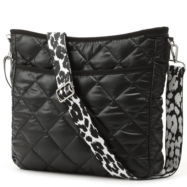 Bandolera acolchada EPEDAL24 Puffy Black para mujer