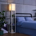 thumbnail image 4 of Bestco 63 in. Floor Lamp with Shelves, Reading Light with 3 Book Shelves for Bedroom, White, 4 of 12