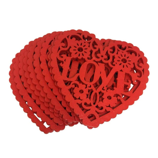 Ornamento Pendiente Colgante Decoración Bo Corazón Hueco De Sunnimix Boda de manualidades de madera para colgar