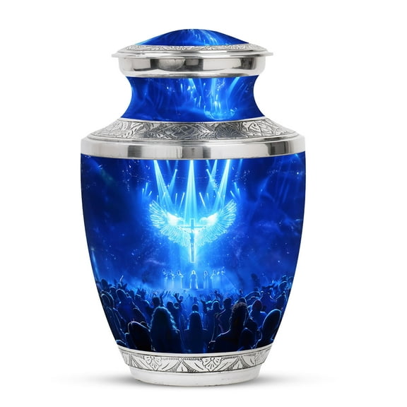 KARYLIZ Cross Urns - Urn for Human Ashes Adult Female - Funeral Cremation for Adult Ashes Men - Cremation for Mom - Memorial Funeral for Ashes - Decorative Funeral for Human Ashes Adult Man 10inch