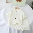 thumbnail image 2 of WUANDIXFA Toddler Boy Set Toddler Baby Boy Summer Outfit Linen T Shirt Shorts Newborn Infant Clothes Set 4-5 Years,Beige, 2 of 4