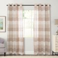 thumbnail image 4 of Natco Home Niles Plaid Grommet Single Curtain Panel, 4 of 5