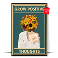 thumbnail image 2 of LOLUIS Inspirational Vintage Mental Health Awareness Wall Art, Counseling Therapy Positive Office Decor, Grow Positive Thoughts Poster DS2, 2 of 5