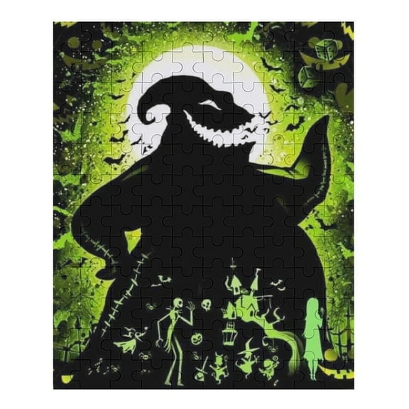 70 PCS Jigsaw Puzzle Oogie Boogie Wooden Puzzle Challenging Game Fun Artwork For Family Friends Gifts