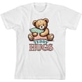 thumbnail image 3 of Teddy Hugs Youth White Crew Neck Short Sleeve Tee-Medium, 3 of 4