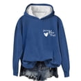 thumbnail image 5 of Ounisa Women's Fall Winter Print Front Back Hooded Long Sleeve Sweatshirt Top Soft Breathable Lightweight Cozy Pullover, 5 of 6