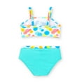 thumbnail image 2 of Baby Girl Circle Print Ruffle Bikini Swimsuit, 2 of 5
