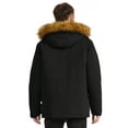thumbnail image 5 of WenVen Men's Winter Warm Coat Puffer Jacket Thicken Long Sleeve Waterproof Parka Black L, 5 of 11