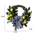 thumbnail image 6 of Lemon Wreath - 17 Inch Large Summer Fall Wreath for Door, Front Door, Yellow & Green, 6 of 6
