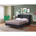 thumbnail image 1 of Cama Matrimonial Makora Zenvia Oxford Tapizada en Tela Tipo Velvet (No Incluye Colchón), 1 of 8
