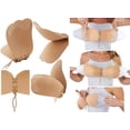 thumbnail image 6 of ToBeInStyle Women's Reusable Velcro and Adhesive Angel Wing Bra - Beige - A-Cup, 6 of 7