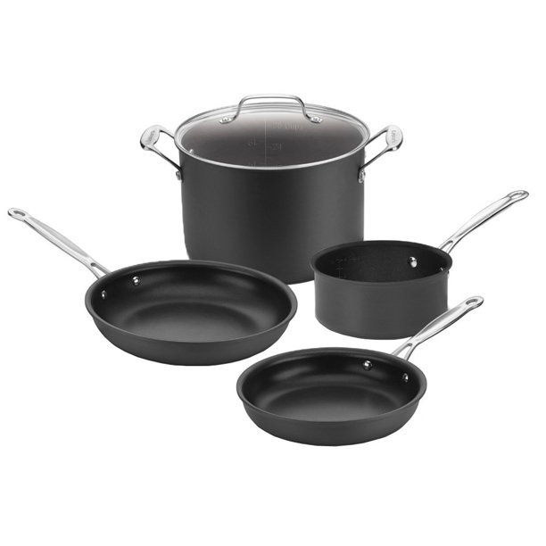 Cuisinart Chefs Anodized 5 Piece Cookware Set 665, Open Box Walmart